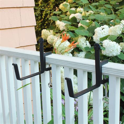 window box metal railing|window box hangers for railing.